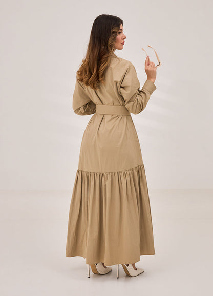 Deema Dress — Biege