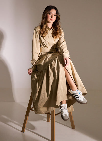 Deema Dress — Biege