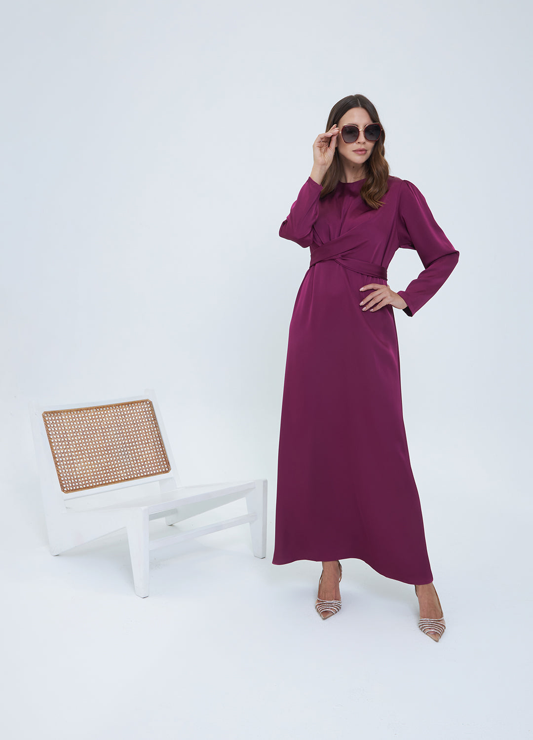 Viola Dress — Cherry