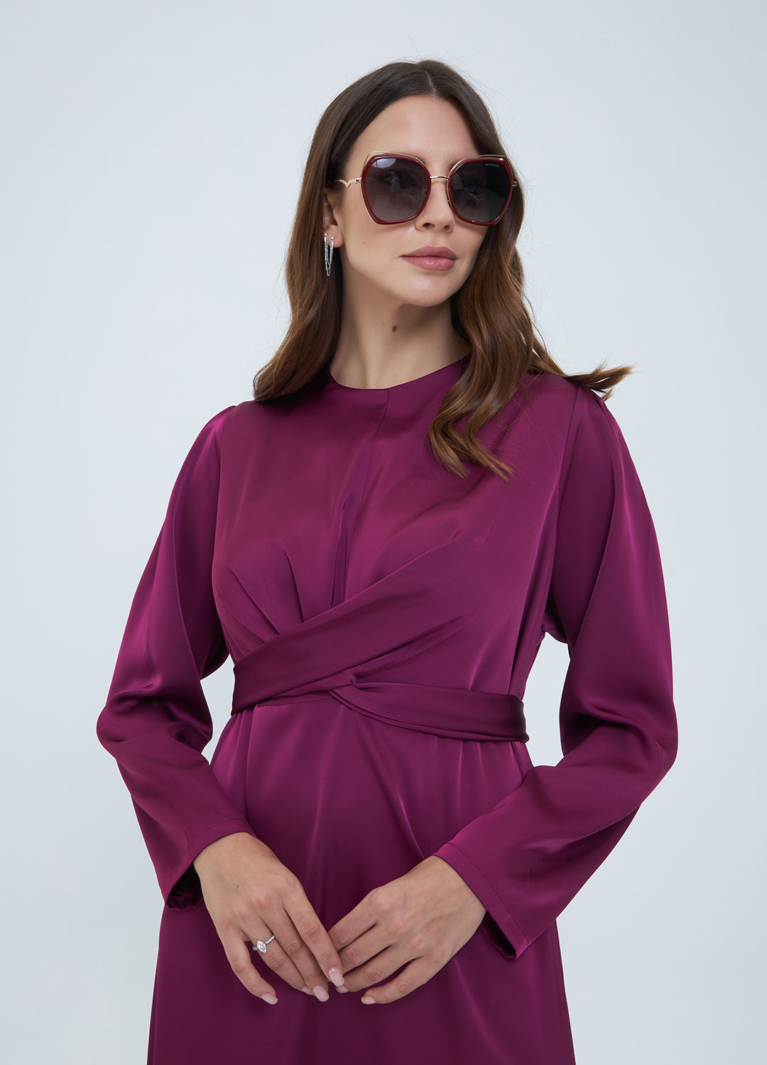 Viola Dress — Cherry