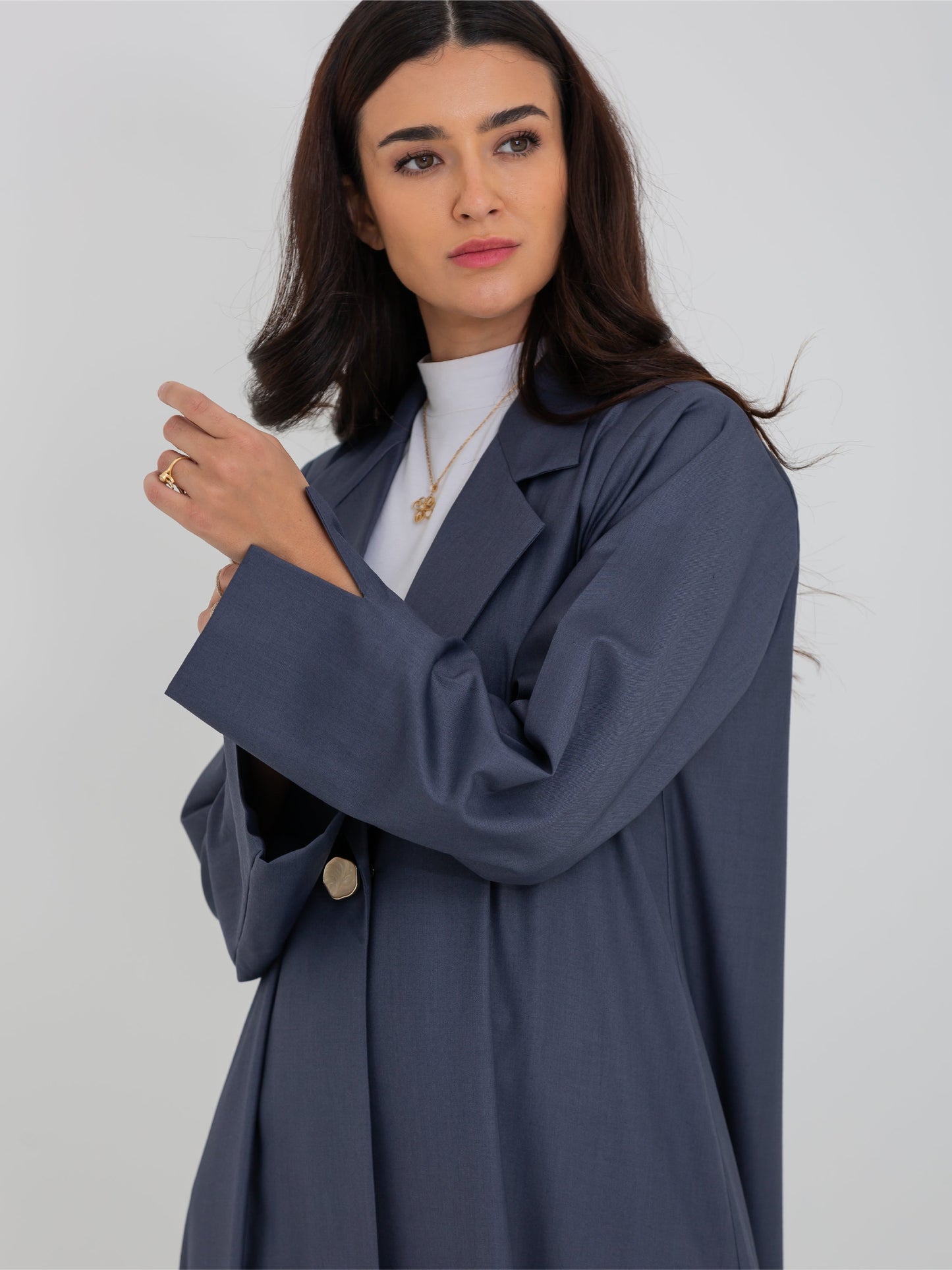 Aisha Abaya — Blush Grey