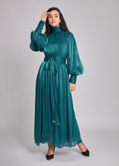 Arona Dress — Dark Green