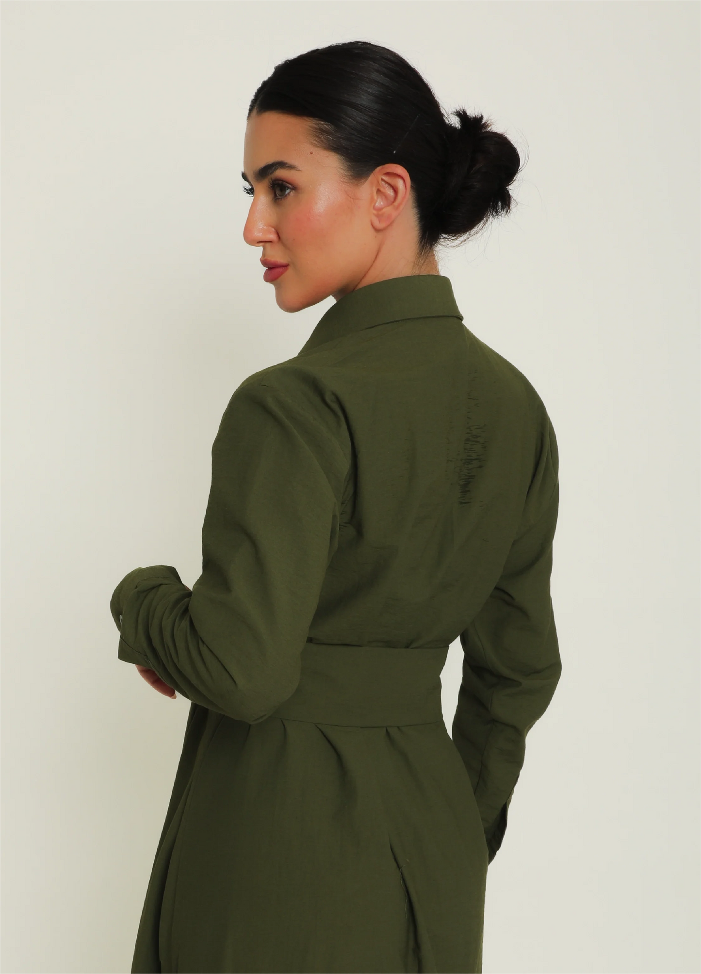Dalia Dress — Khaki