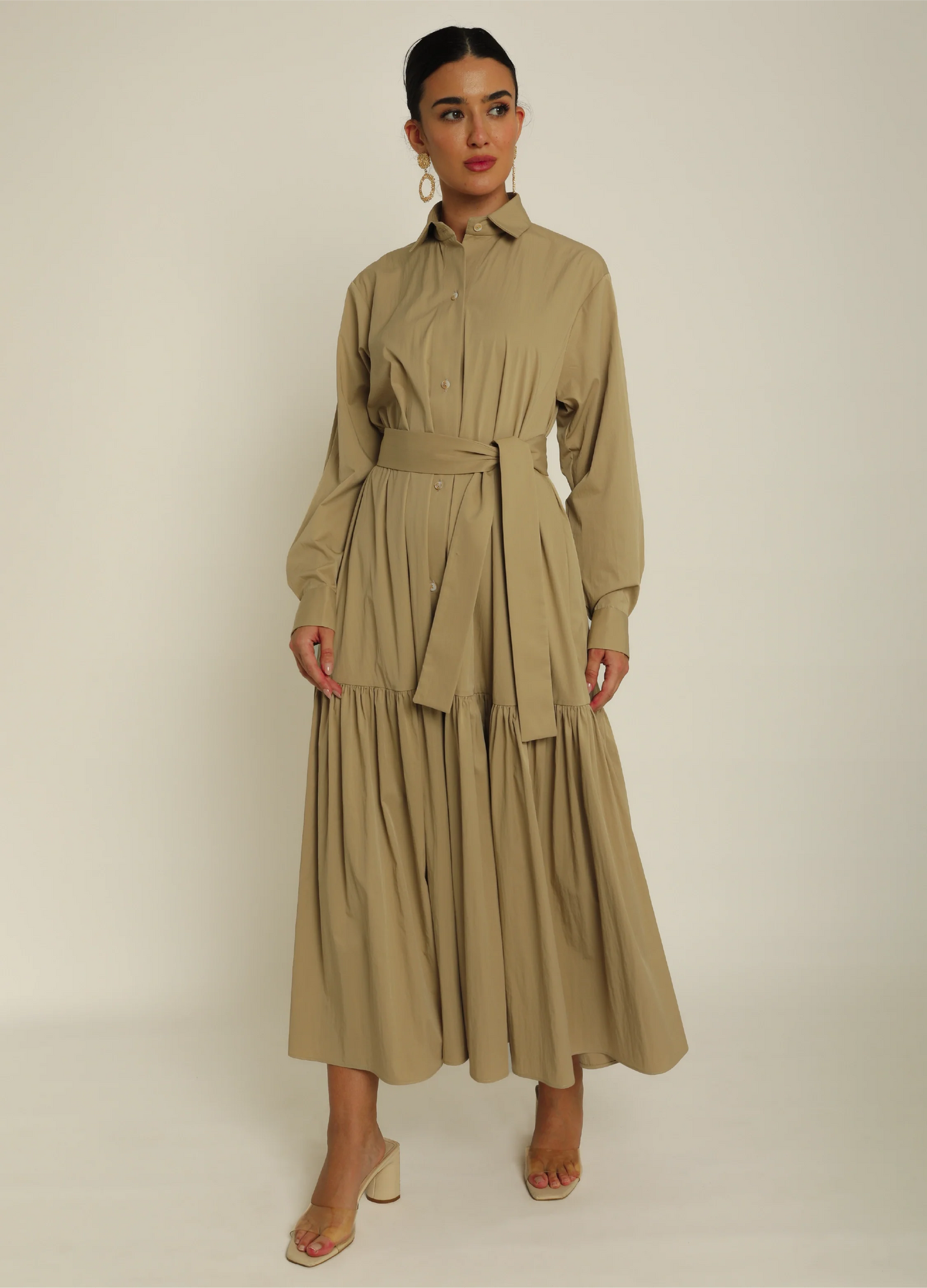 Deema Dress — Biege