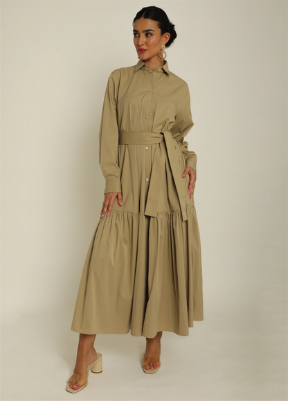 Deema Dress — Biege