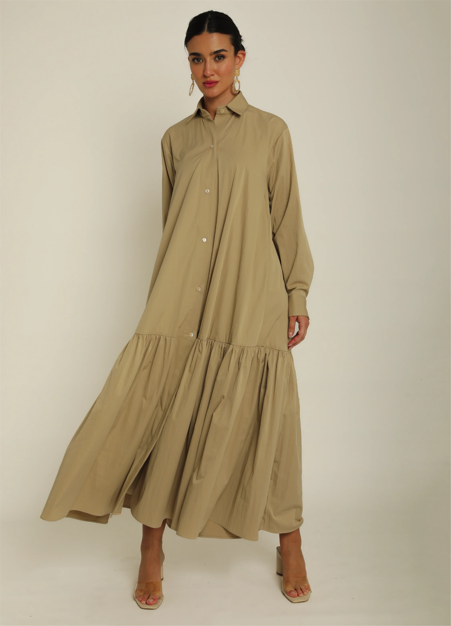 Deema Dress — Biege