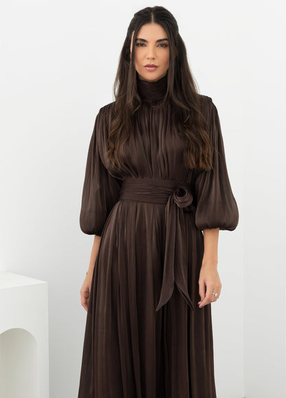 Arona Dress — Brown