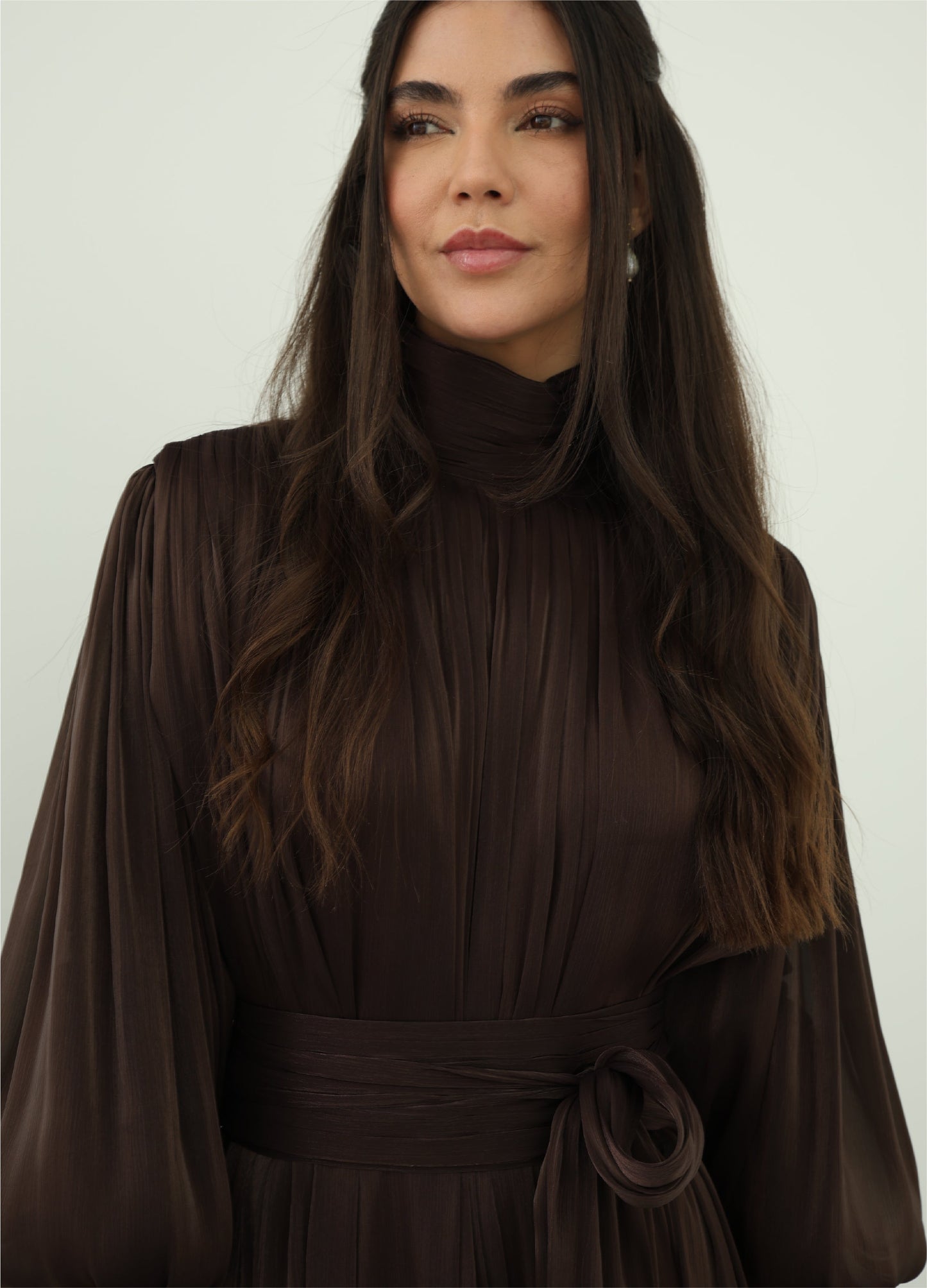 Arona Dress — Brown