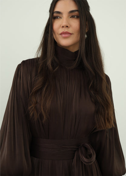 Arona Dress — Brown