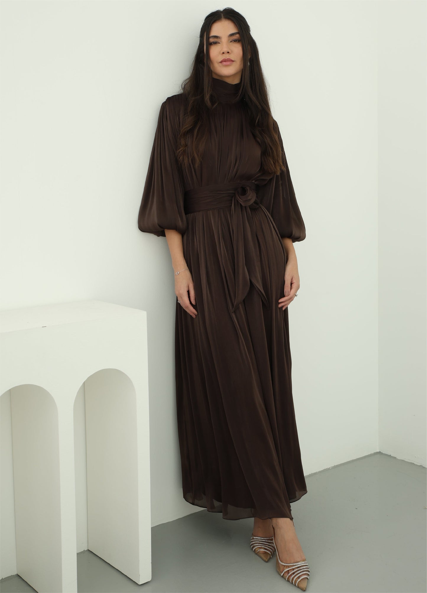 Arona Dress — Brown