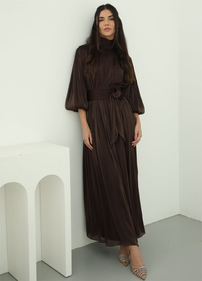 Arona Dress — Brown