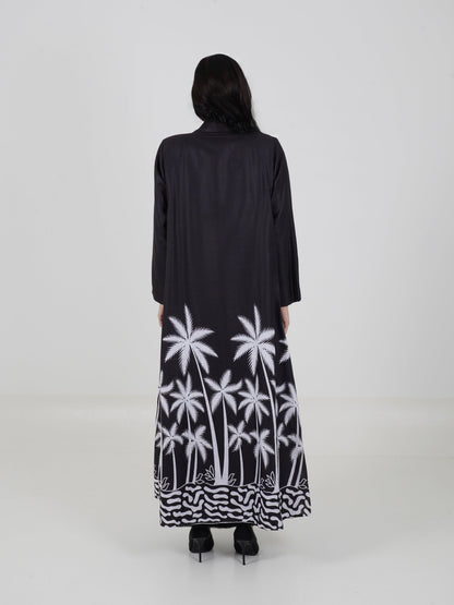 The Palm Abaya — Black
